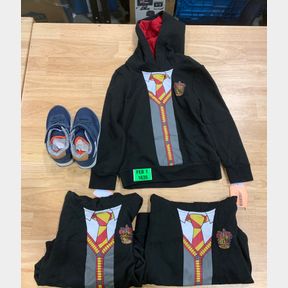 3X HARRY POTTER HOODIE SMALL & KIDS NAVY BOOTS SZ 11