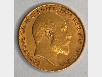 RARE 1904 EDWARD VII 'REVERSE TYPE 2 WITH B.P.' GOLD HALF SOVEREIGN