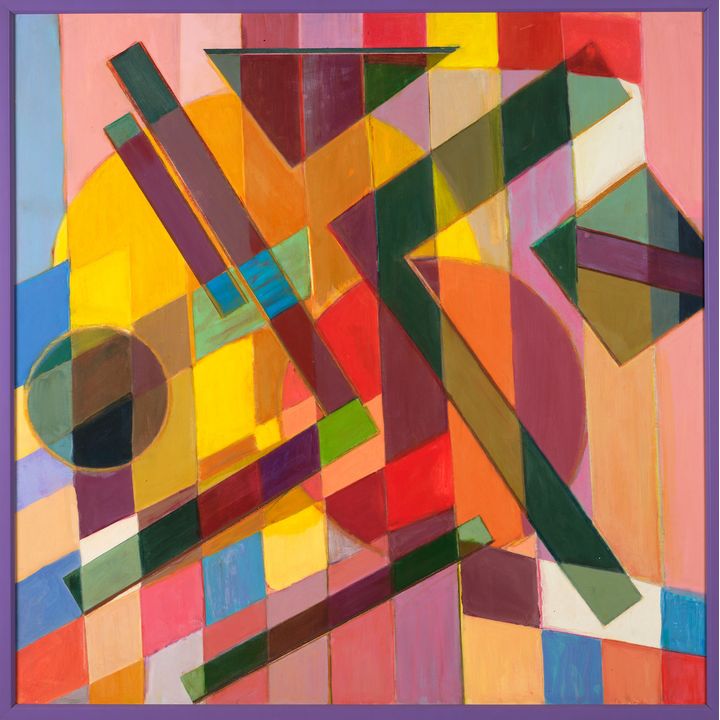 Diena Georgetti 'Composa/Brutalist Satin-Paneled Square Headscarf'