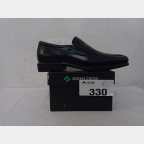 GREEN CROSS GX CO MEN FORMAL SLIP ON SHOES- BLACK 71927 - BLACK - MEN UK 8