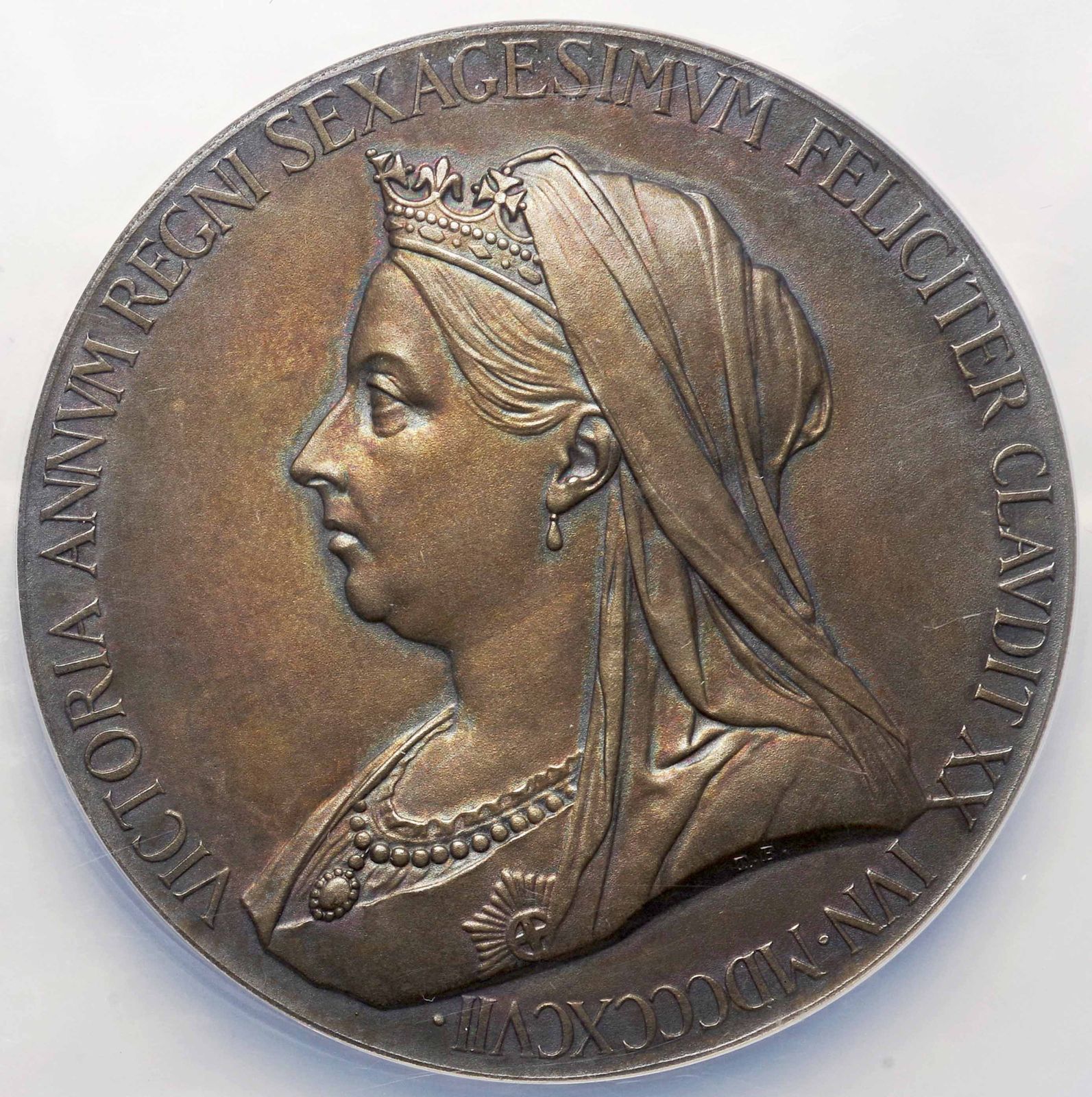英国-Great Britain.NGC MS64 ヴィクトリア女王 オールド/ヤングヘッド 