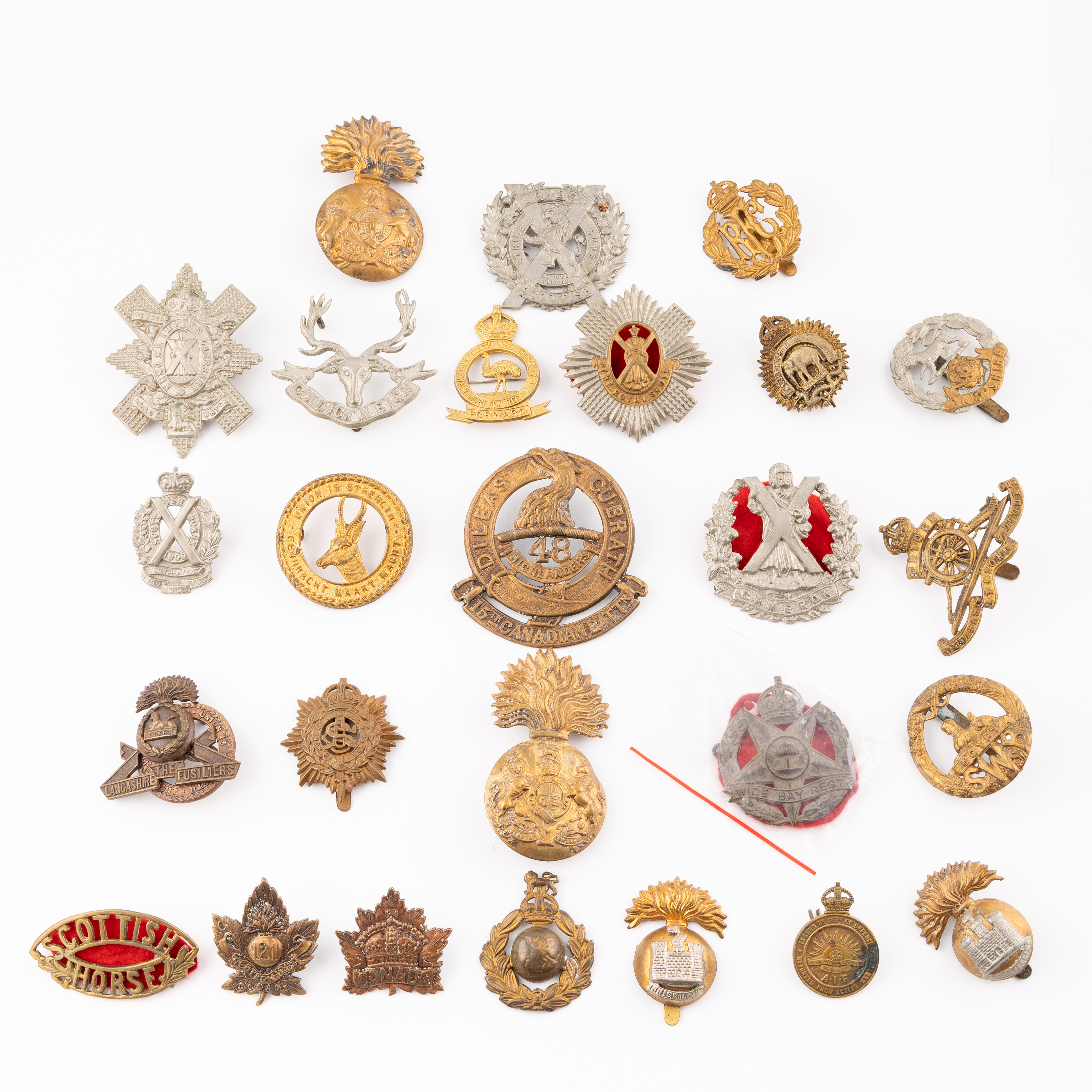 British Commonwealth, Military Badges, 1900s, F - EF