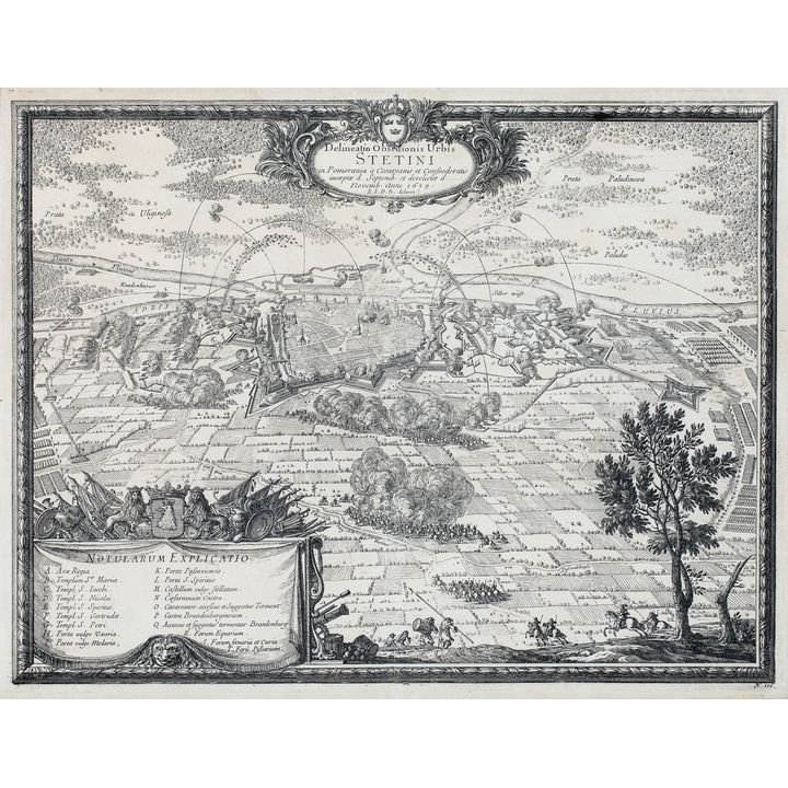 Erik J. Dahlberg | Delineatio Obsidionis Urbis Stetini in Pomerania a Cesareanis et Confoederatis…