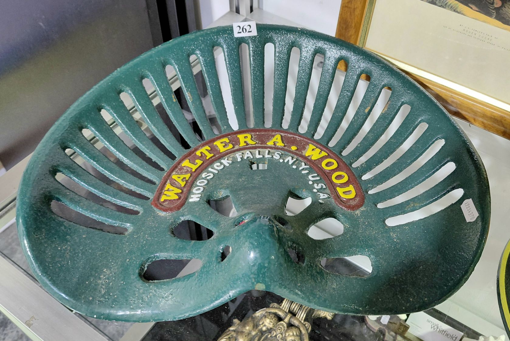 CAST IRON TRACTOR SEAT