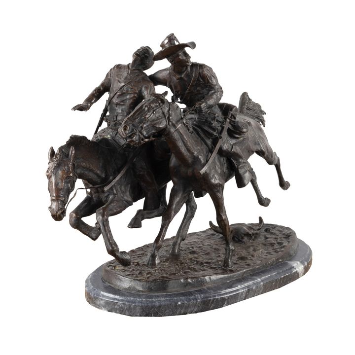 Frederic Remington (1861-1909), The Wounded Bunkie