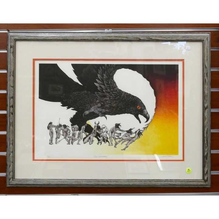 James Rome 'The Emissary' S/N Lithograph Framed- 22x29''