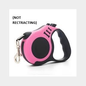 Dog Leash Retractable - 3M - Pink / Black (NOT RECTRACTING)-Bar 9901043337652- 51745/18802 SN B2 (S1)