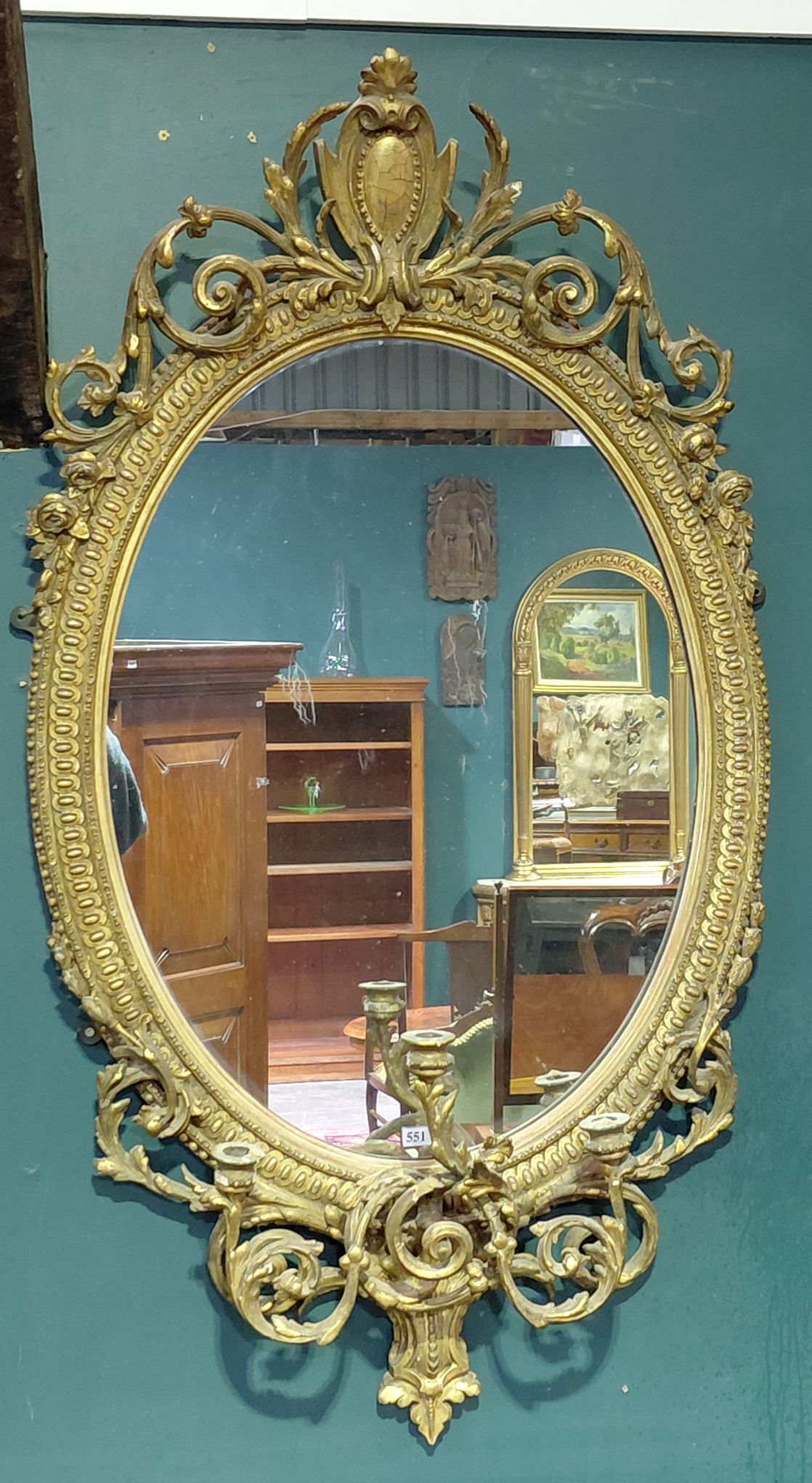551 · ANTIQUE FRENCH GIRANDOLE