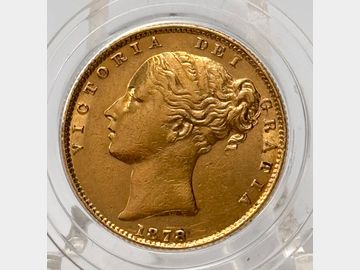 1878 VICTORIA SYDNEY MINT SHIELD GOLD SOVEREIGN