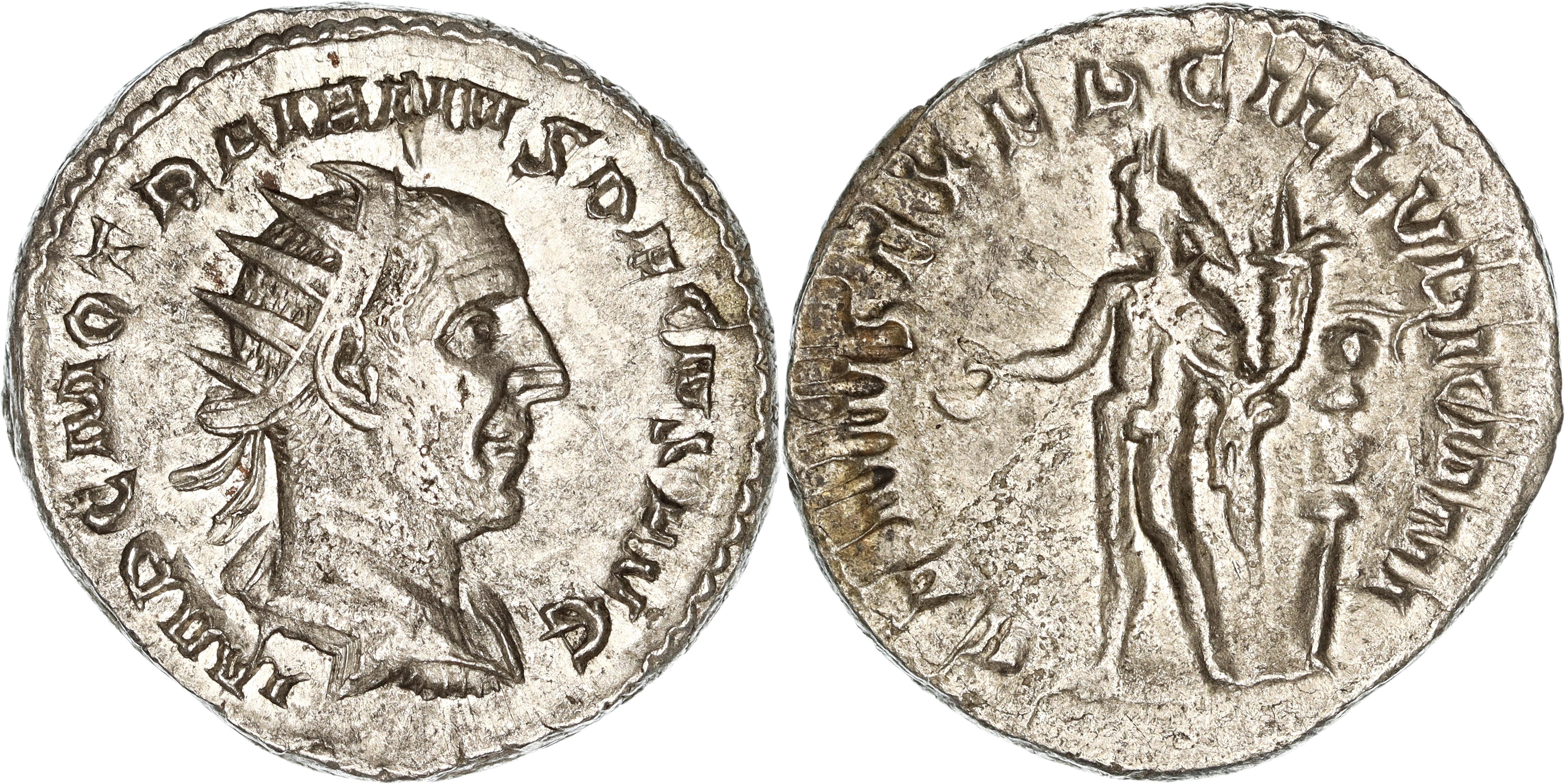 Roman Empire, Trajan Decius, Silver Antoninianus, 249-251 AD, VF-gVF