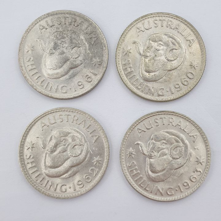 Aus. Shilling Coins (x4)