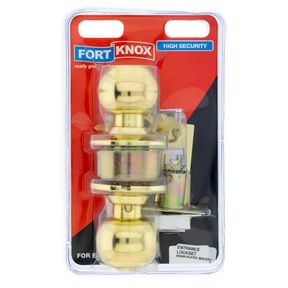 FORT KNOX Entrance Lockset Brass Plated Q:1 M3K55U -