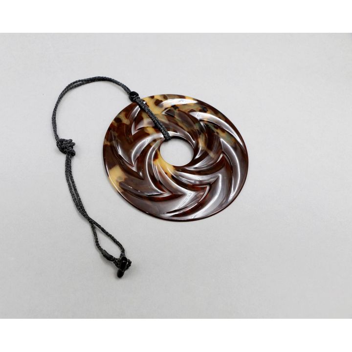 Steve Myhre - Large faux turtle shell pendant