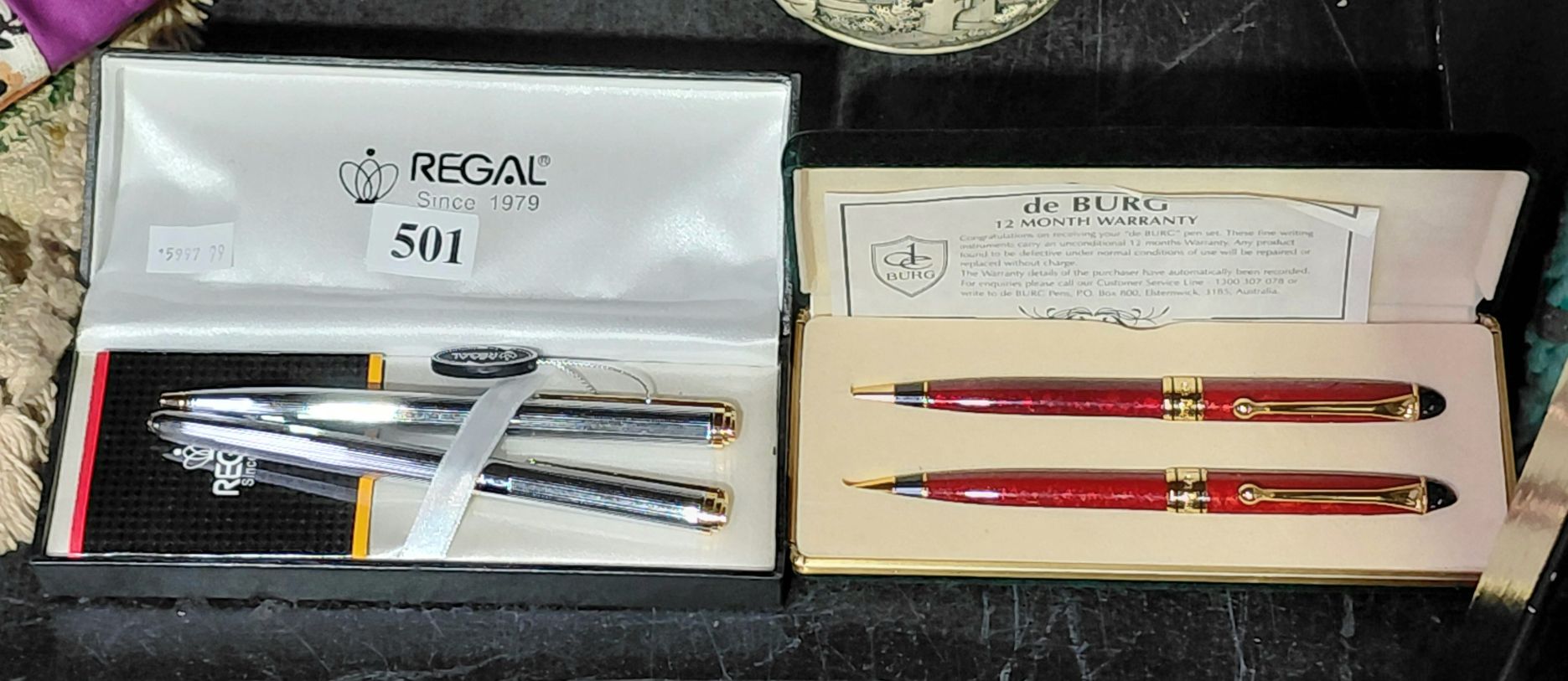 REGAL AND DE BURG PEN SETS