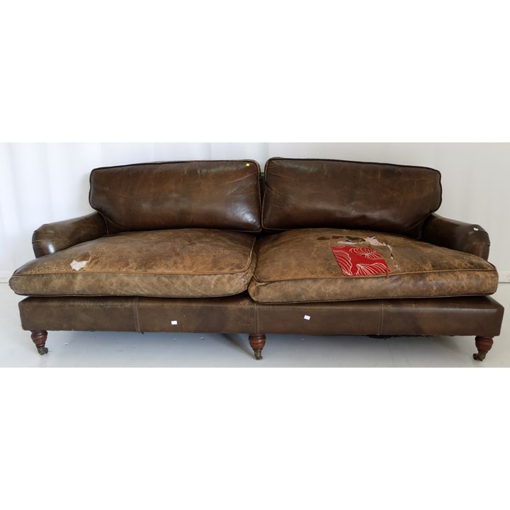 LEATHER UPHOLSTERED SOFA