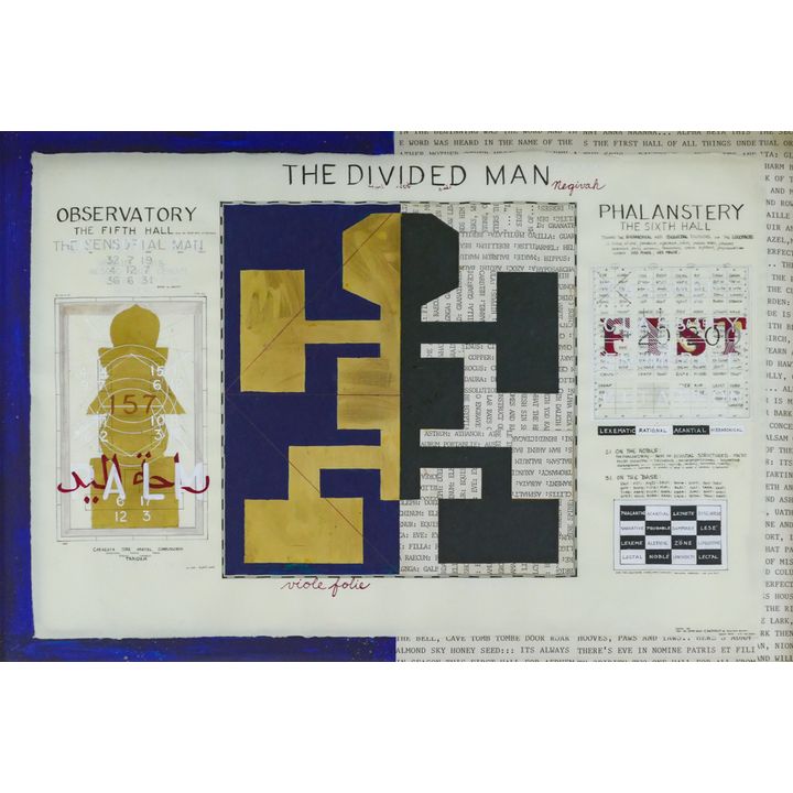 Dennis Evans ''The Divided Man'' 1986 Mixed Media