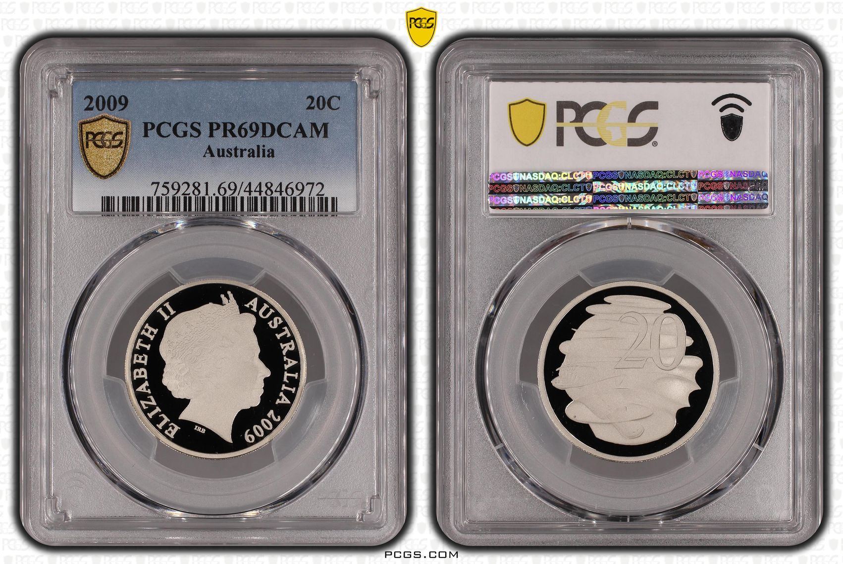 Twenty Cent, 2009, PCGS PR69DCAM