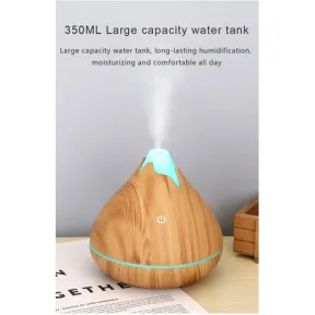 Aroma Air Humidifier Diffuser With 7 LED Color Options Light Brown |