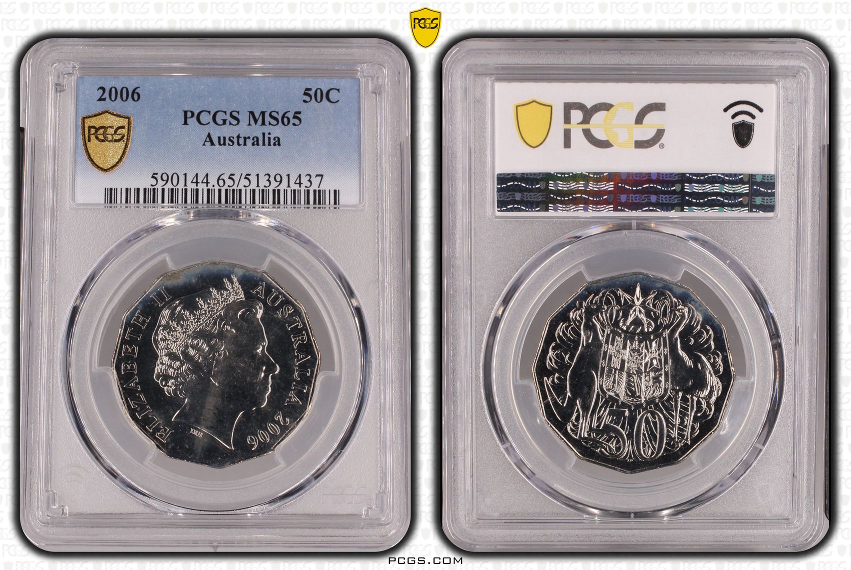 Fifty Cent, 2006, PCGS MS65