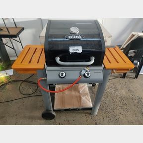 OUTBACK SPECTRUM 2 BURNER HOODED BBQ BRAAI- BLACK