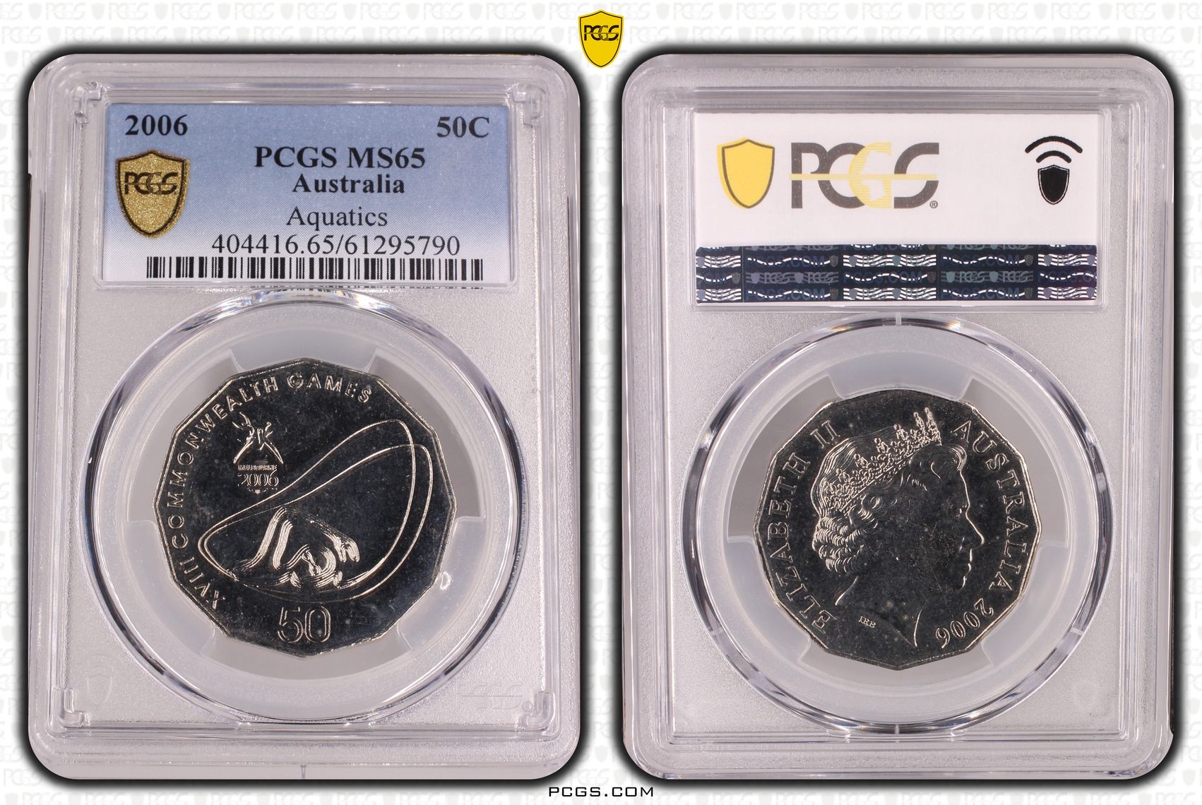 Aquatics, Fifty Cent, 2006, PCGS MS65