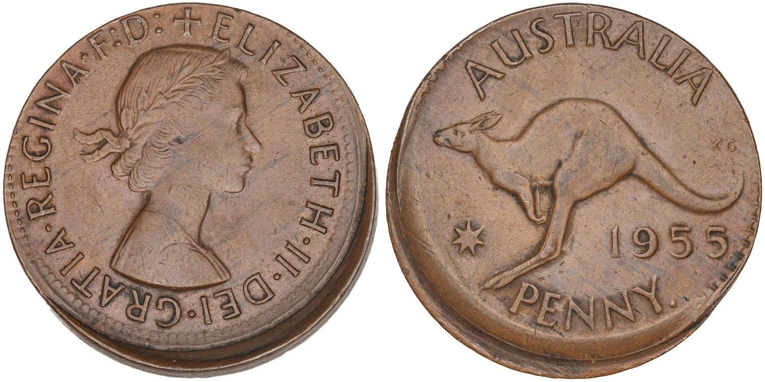 Elizabeth II, Penny, 1955-Y., aEF
