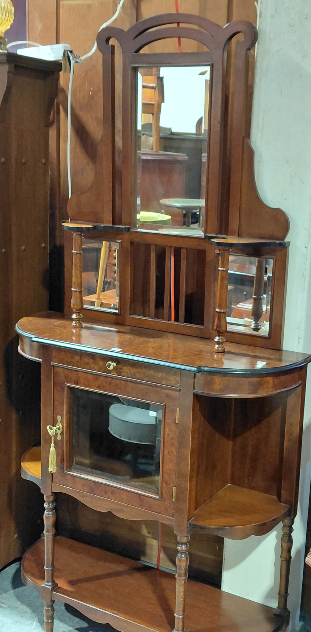 138 · MIRRORED ITALIAN PARLOUR CABINET