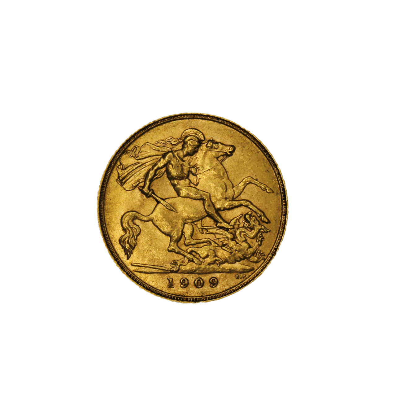1247. · Edward VII, Half Sovereign, 1909-P, Fine