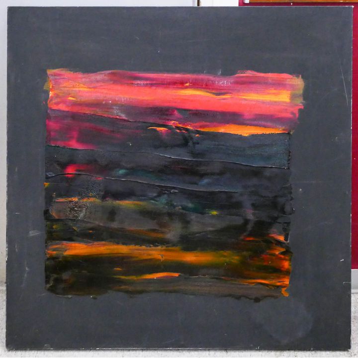 Martin Selig 'The End of C.M.' Abstract Oil Painting- 48x48''