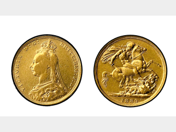 1889 VICTORIA JUBILEE HEAD LONDON MINT GOLD SOVEREIGN