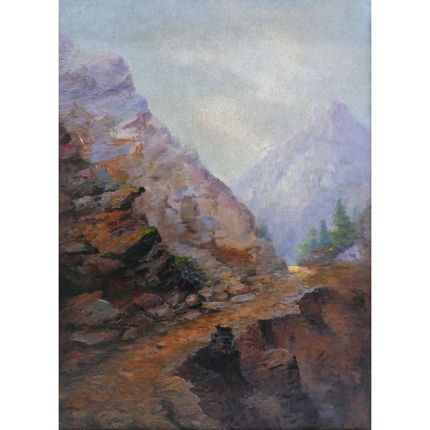 Julian Edward Itter '''Mountain Road'' 1907 Oil