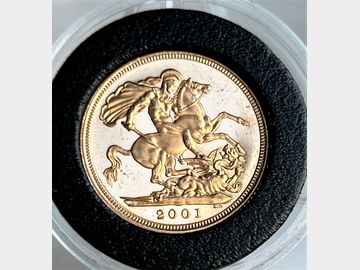 2001 ELIZABETH II PROOF GOLD SOVEREIGN