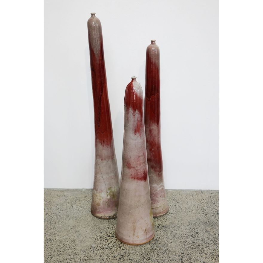 Nick Brandon - Three bottle form vases