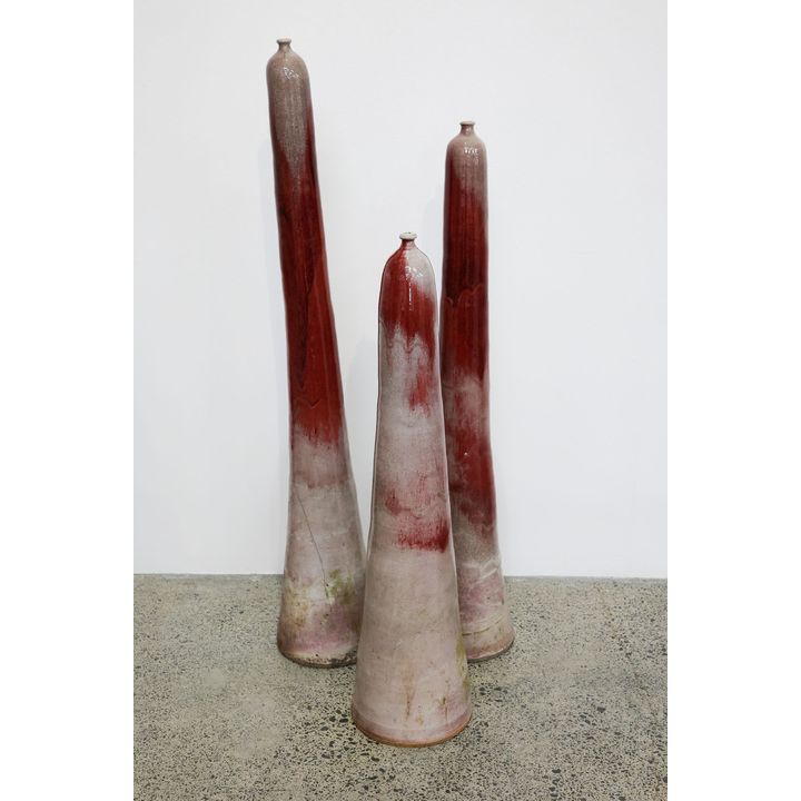 Nick Brandon - Three bottle form vases