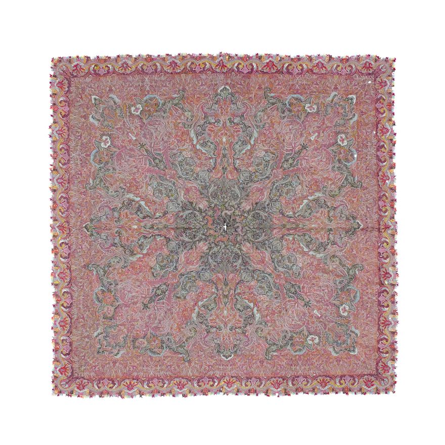 North Indian Hand-Made Kashmir Paisley Shawl