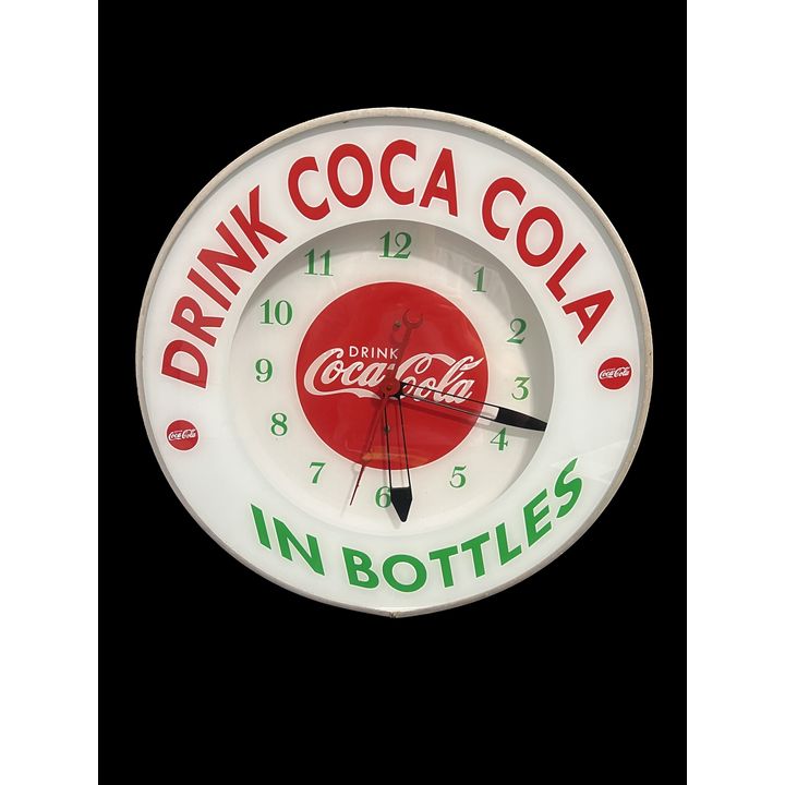 Drinks Coca Cola Coke In Bottles Clock