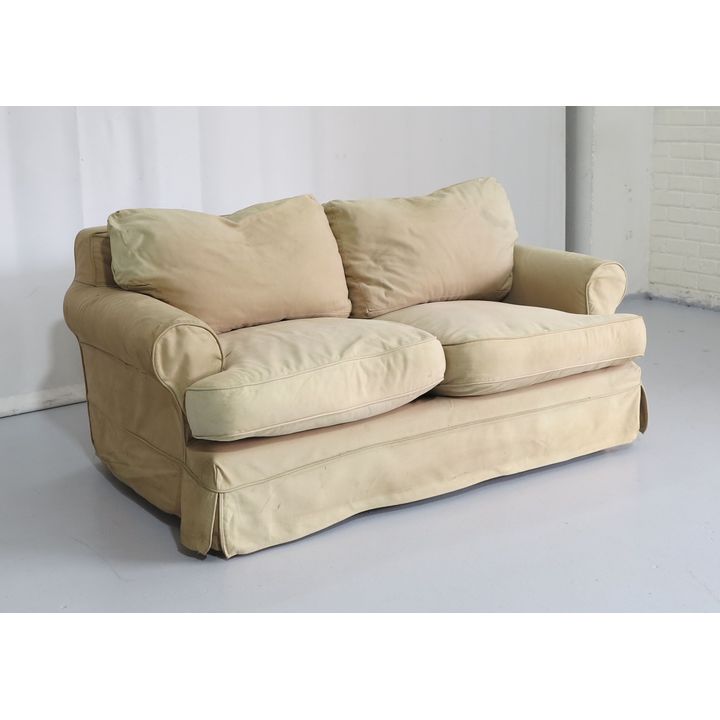 UPHOLSTERED SOFA with slip cover