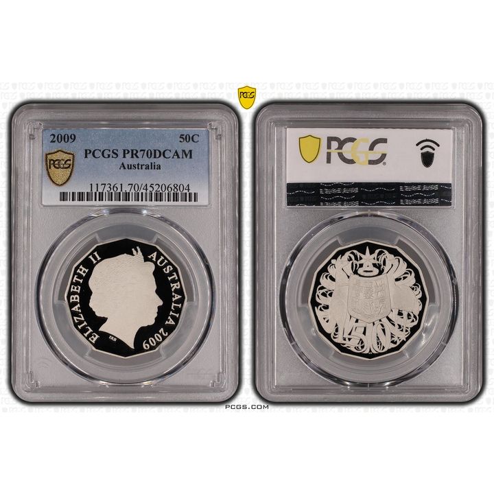 2009 Australia Fifty Cent, 50c PCGS - PR70DCAM POP 29/0 -804