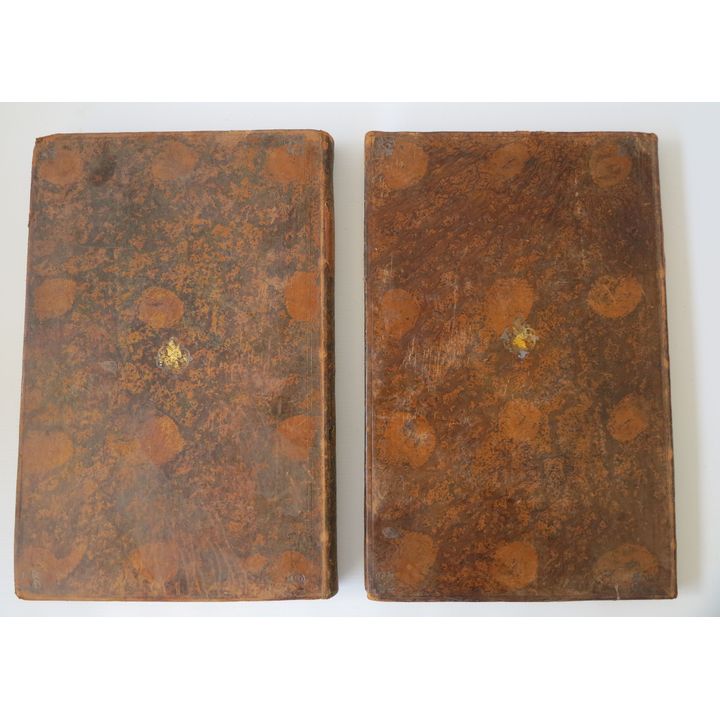 PAIR OF 19TH CENTURY GERMAN LEATHER BOUND HEWBREW BOOKS AND ANOTHER