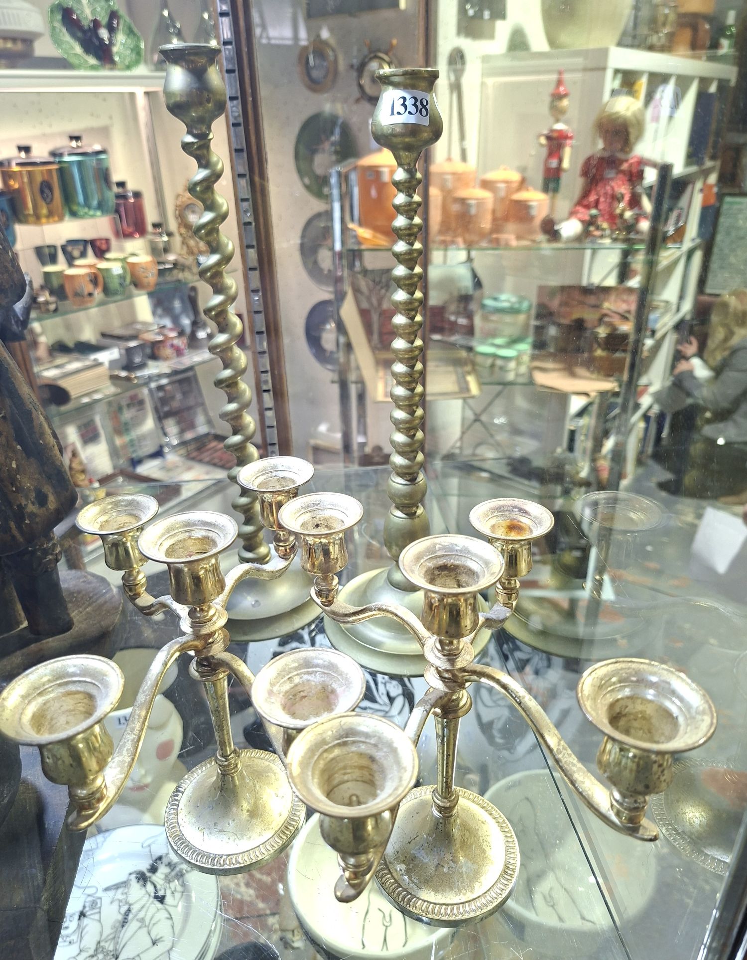 Brass Barley Twist Candlestick