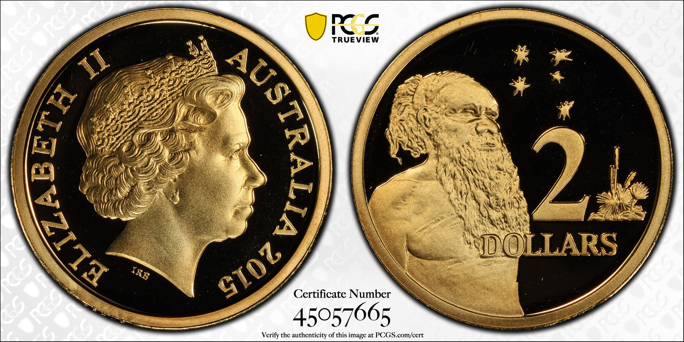 Elizabeth II, Two Dollar, 2015, PCGS PR 70DCAM