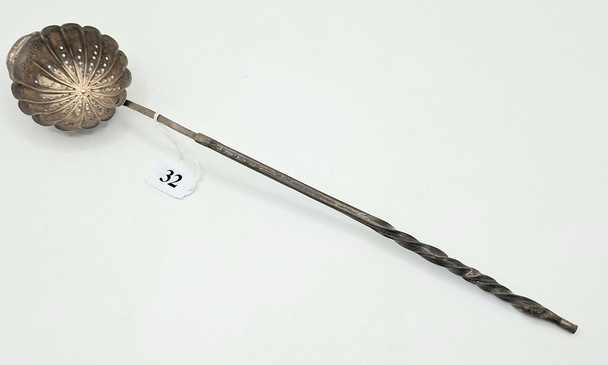 32 · GEORGIAN STERLING SILVER TODDY LADLE