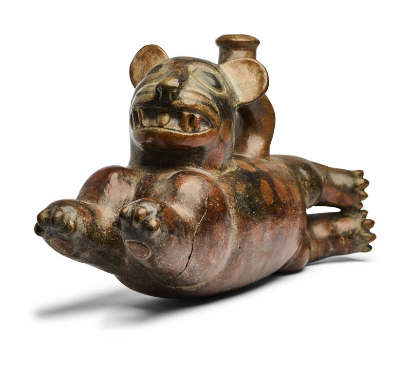 A Peruvian Vessel in the Form of a Jaguar