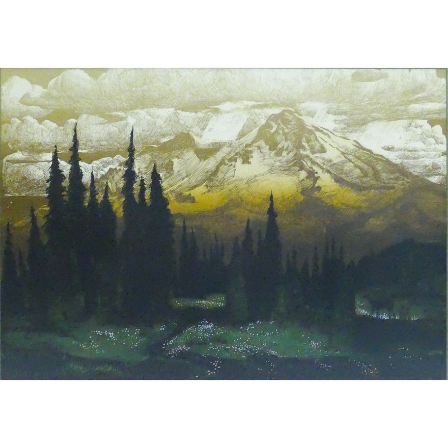 Elton Bennett ''Olympus'' Serigraph Framed 23''x29''