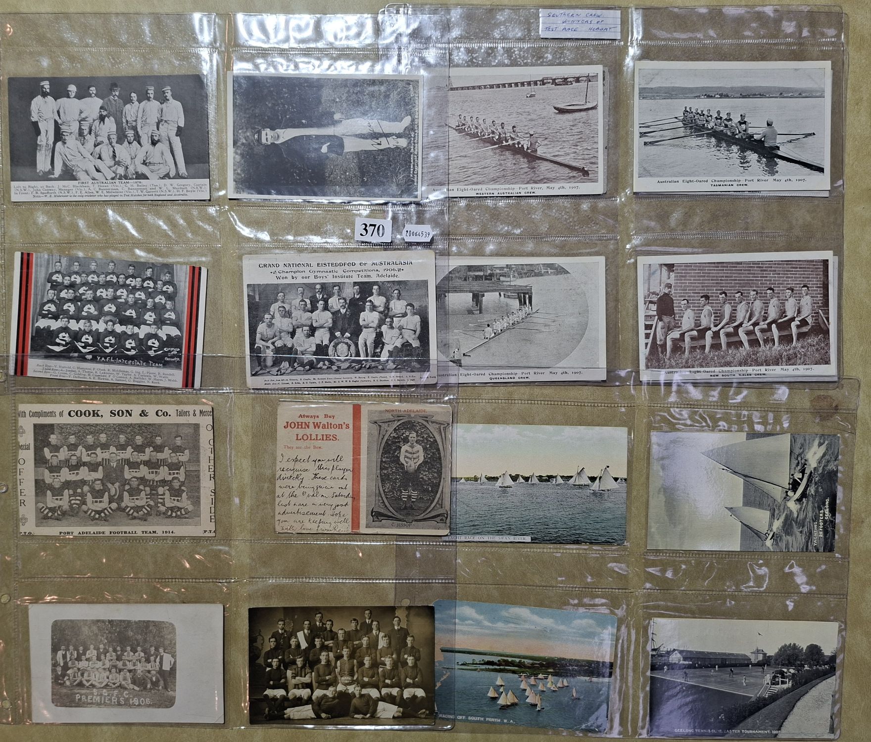 Australian Sporting Postcards