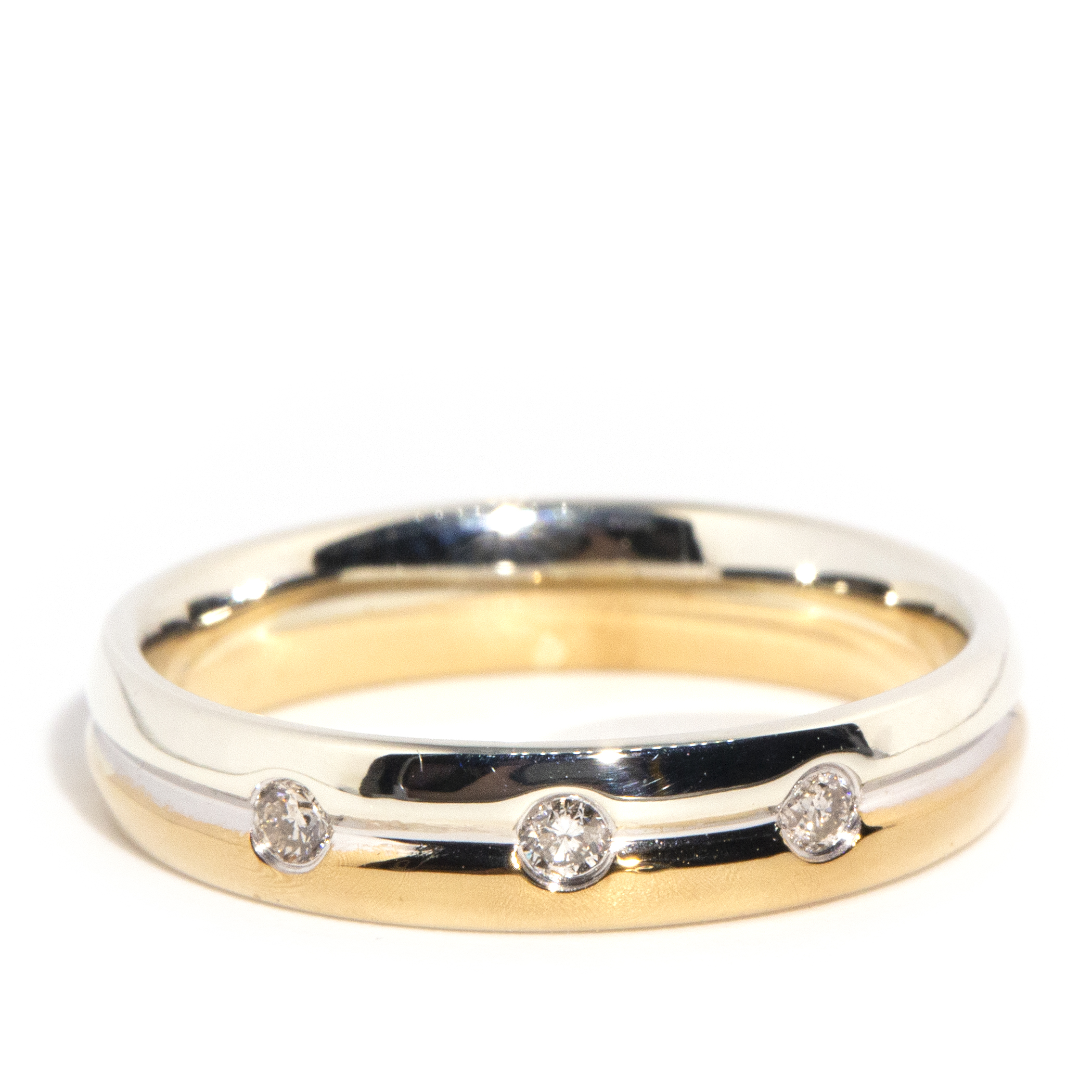 9 Carat Gold Diamond Band ,