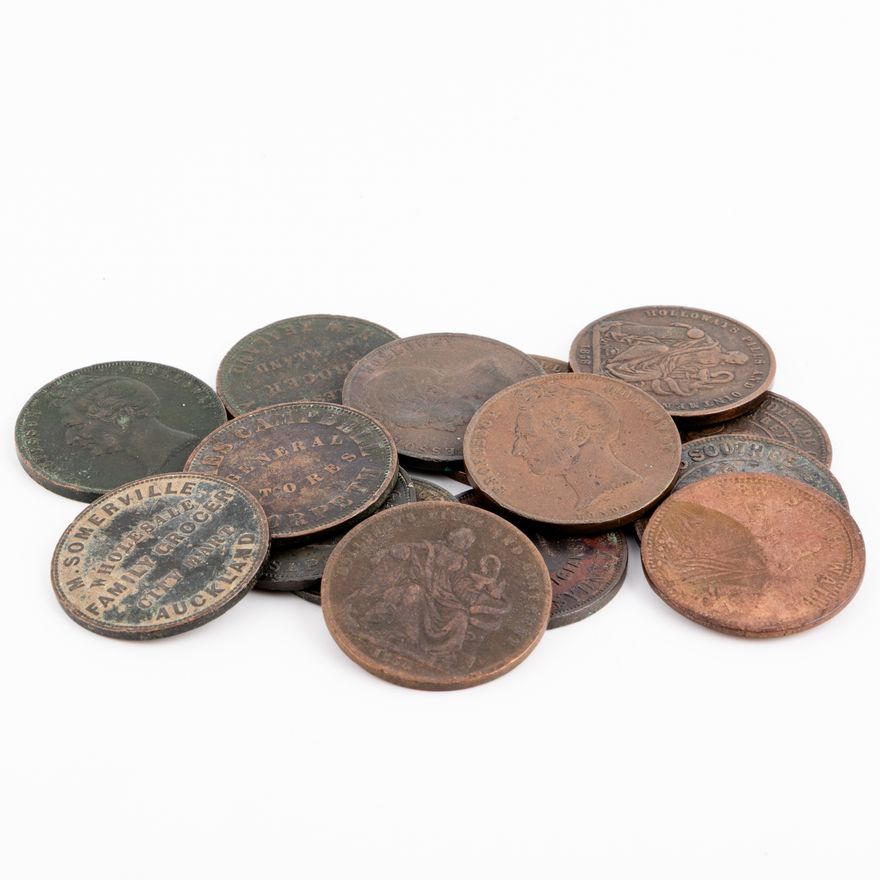 Penny Token, 19th Century,  VF - gF