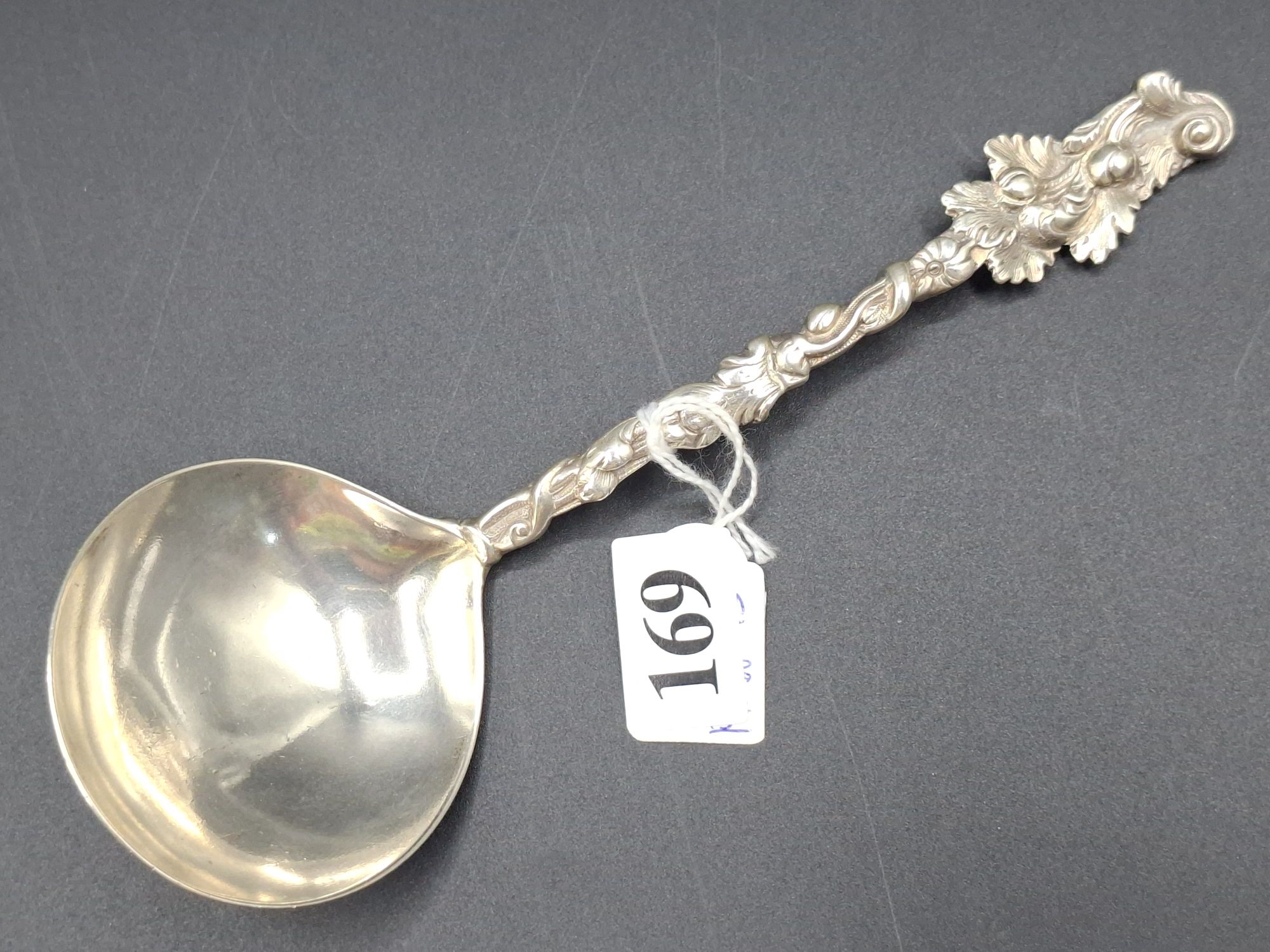 169 · VICTORIAN STERLING SILVER SERVING SPOON