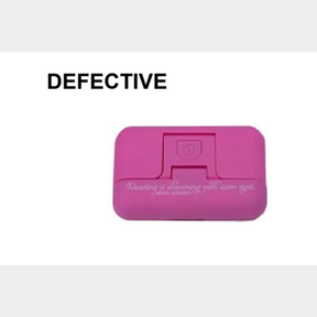 Glow In The Dark Book Light (DEFECTIVE) - Reading Is Dreaming With Open Eyes Pink -Bar 9902038253216- 51745/24052 AS B1 (S8)