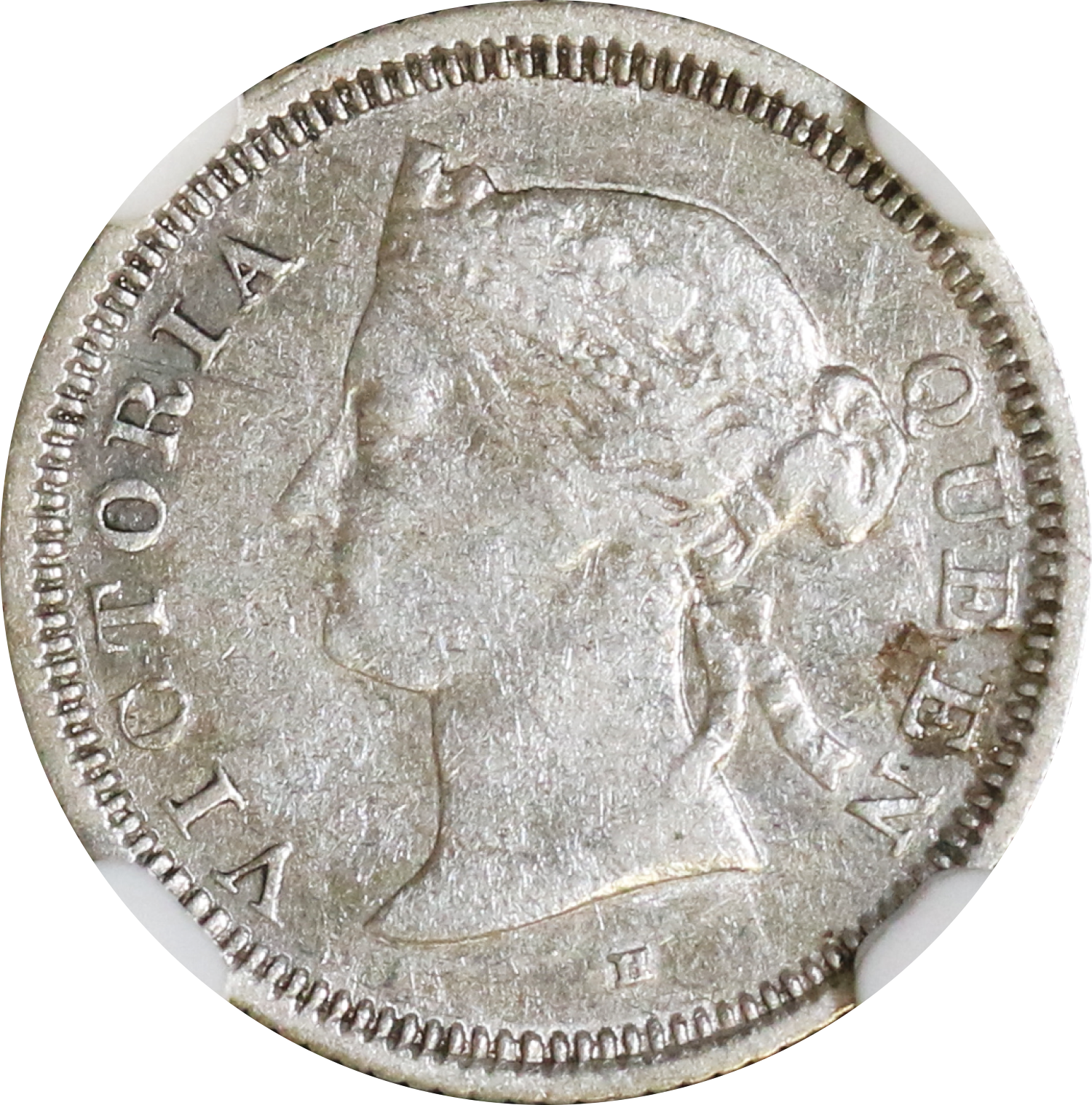Straits Settlements 1880H 5 Cents QV NGC VF35 | Monetarium